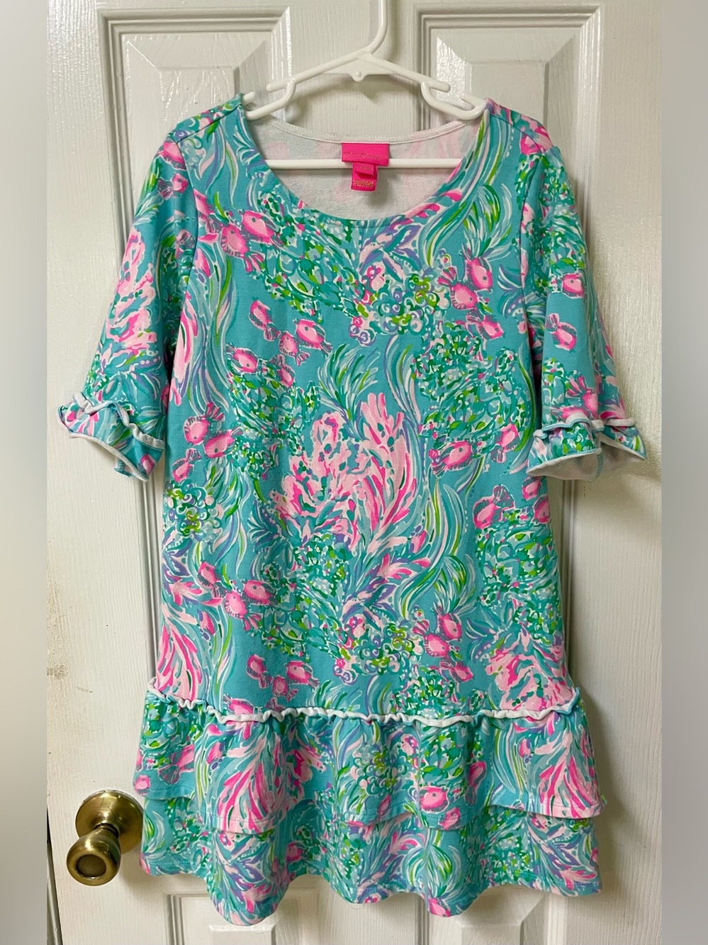 Lilly Pulitzer Dress Girl’s Large 8 10 Preppy Resortwear Colorful Summer Kailyn - Picture 2 of 8
